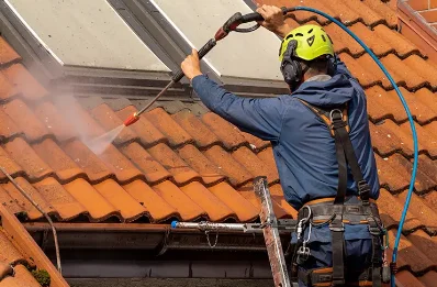 Démoussage et hydrofuge de toiture à Braye